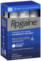 Rogaine for Men Hair Regrowth Treatment, 5% Minoxidil Topical Aerosol, Easy-to-Use Foam, 2.11 Ounce