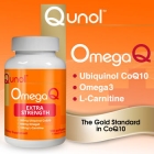 NEW! Qunol™ OmegaQ Ubiquinol and Omega 3, 100 Softgels