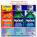 Vicks Severe DayQuil and NyQuil Cough, Cold & Flu Relief Liquid, 36 Fluid Ounces