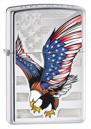 Zippo Eagle Flag Pocket Lighter