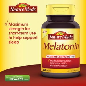 NEW! Nature Made® Melatonin 5 mg., 250 Tablets