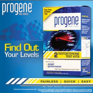 Progene® Test Labs, 2 Testosterone Test Kits