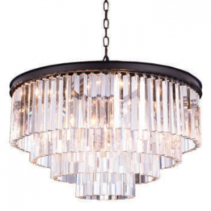 Lighting by Pecaso Metro Chandelier in Dark Bronze