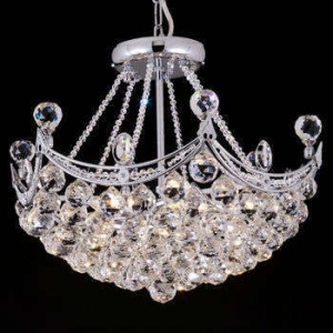 Lighting By Pecaso Pagoda Chandelier in Polished Chrome
