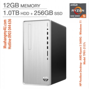 HP Pavilion Desktop - AMD Ryzen 5 5600G - Windows 11 Model  TP01-2137c