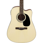 Mitchell MD100CE Dreadnought Cutaway Acoustic-Electric Guitar Natural 