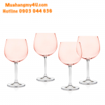 Meridian Blush Balloon Goblet, Set of 4