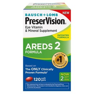 Bausch & Lomb PreserVision® Areds 2 Eye Vitamin and Mineral Softgels - 120 Count