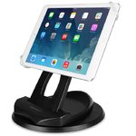 2-In-1 Swivel Desk Stand & Hand Strap Holder for iPad/Tablet