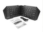 LG G Stylo Cellet Ultra-Thin Wireless Bluetooth 3.0 Foldable Keyboard - Black