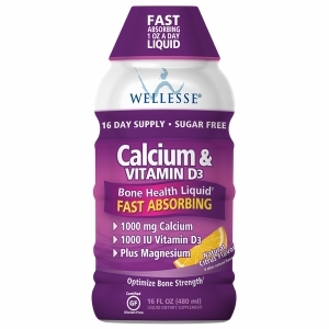 Wellesse Calcium & Vitamin D3, Citrus 16 fl oz (480 ml)