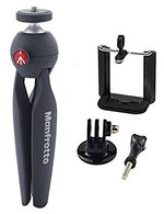 Manfrotto PIXI Tripod with GoPro Mount and Phone Clamp