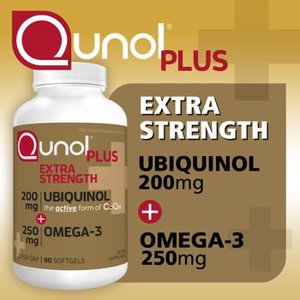 Qunol Plus Extra Strength Ubiquinol, 90 Softgels