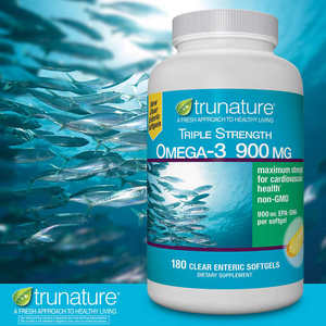 trunature Triple Strength Omega-3 900 mg., 180 Softgels