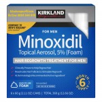 Kirkland Signature Hair Regrowth Treatment Minoxidil Foam for Men, 2.11 oz, 6-count