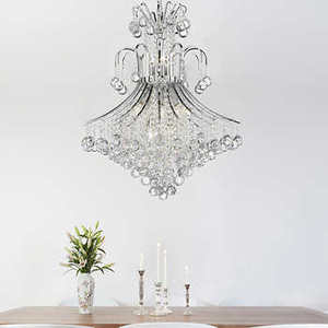 Lighting by Pecaso Contour Chrome Chandelier, 31"L X 26"W, 43 lbs., Number of Lights: 15