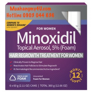 Women&acute;s Minoxidil by Perrigo Hair Regrowth Treatment 2.11 fl oz, 6-pack