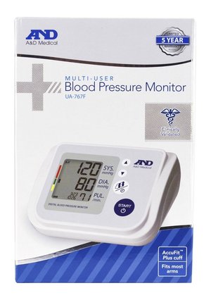 A&D Medical Multi-user Blood Pressure Monitor w/AccuFit Plus Cuff System
