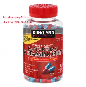 Kirkland Signature Rapid Release Acetaminophen 500 mg., 400 Gelcaps