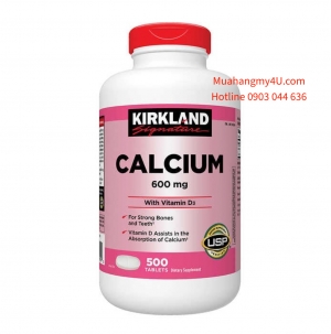 Kirkland Signature Calcium 600 mg. with Vitamin D3, 500 Tablets