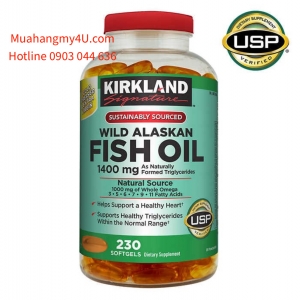 Kirkland Signature Wild Alaskan Fish Oil 1400 mg., 230 Softgels