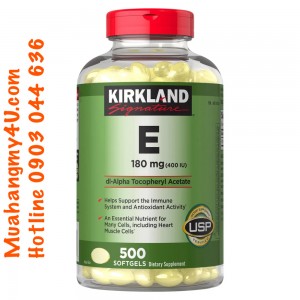 Kirkland Signature Vitamin E 180 mg., 500 Softgels