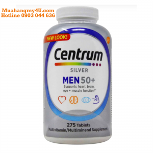 CENTRUM SILVER MEN trên 50 tuổi - 275 viên