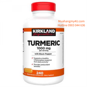 Kirkland Signature Turmeric 1000 mg., 240 Capsules