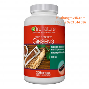 trunature Triple Energy Ginseng 300 mg., 300 Softgels