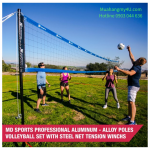 MD Sports Regulation Size Professional Aluminum Alloy Poles Volleyball Set