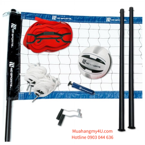 MD Sports Regulation Size Professional Aluminum Alloy Poles Volleyball Set