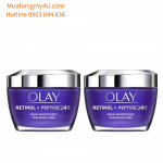 OLAY Retinol with Peptide 24 Advanced Night Face Moisturizer, 1.7 oz, 2-pack