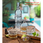 Godinger Dublin Stackable Decanter with 2 Glasses