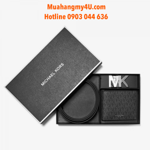 MICHAEL KORS MENS - Logo Belt and Billfold Wallet Set