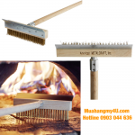 Chổi cọ American Metalcraft 1698 60" Pizza Oven Brush with Scraper