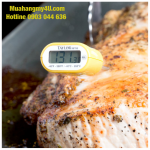 Taylor 9878E 5" Waterproof Digital Pocket Probe Thermometer with Backlight - Dishwasher Safe