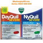 Vicks Severe DayQuil and NyQuil Cough, Cold & Flu Relief, 72 LiquiCaps