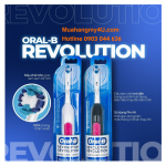 Bàn chải đánh răng cao cấp chạy Pin Oral-B Revolution - USA - Hẹn Giờ 2-Phút, Dùng Pin AA