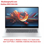 HP Envy Laptop 17, Windows 11 Home, 17.3", Touch screen, Intel® Core™ Ultra 7, 16GB RAM, 512GB SSD, FHD, Glacier silver