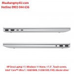 HP Envy Laptop 17, Windows 11 Home, 17.3", Touch screen, Intel® Core™ Ultra 7, 16GB RAM, 512GB SSD, FHD, Glacier silver