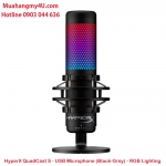 HyperX QuadCast S - USB Microphone (Black-Grey) - RGB Lighting