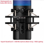 HyperX QuadCast S - USB Microphone (Black-Grey) - RGB Lighting