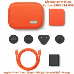 mophie 3-in-1 Travel Charger_MagSafe compatible - Orange