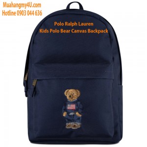 Polo Ralph Lauren Kids Polo Bear Canvas Backpack