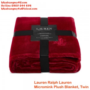 Lauren Ralph Lauren Micromink Plush Blanket, Twin