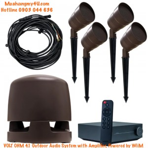 VOLT OHM 4.1 Outdoor Audio System with Amplifier, Powered by WiiM