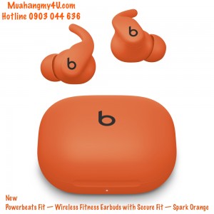 New! Powerbeats Fit — Wireless Fitness Earbuds with Secure Fit — Spark Orange