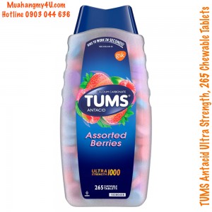 TUMS Antacid Ultra Strength, 265 Chewable Tablets 