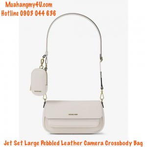 Jet Set Travel Small Pebbled Leather Crossbody Bag With Pouch