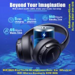 BERIBES Bluetooth Headphones Over Ear Wireless HiFi Stereo Headsets 65H 6EQ